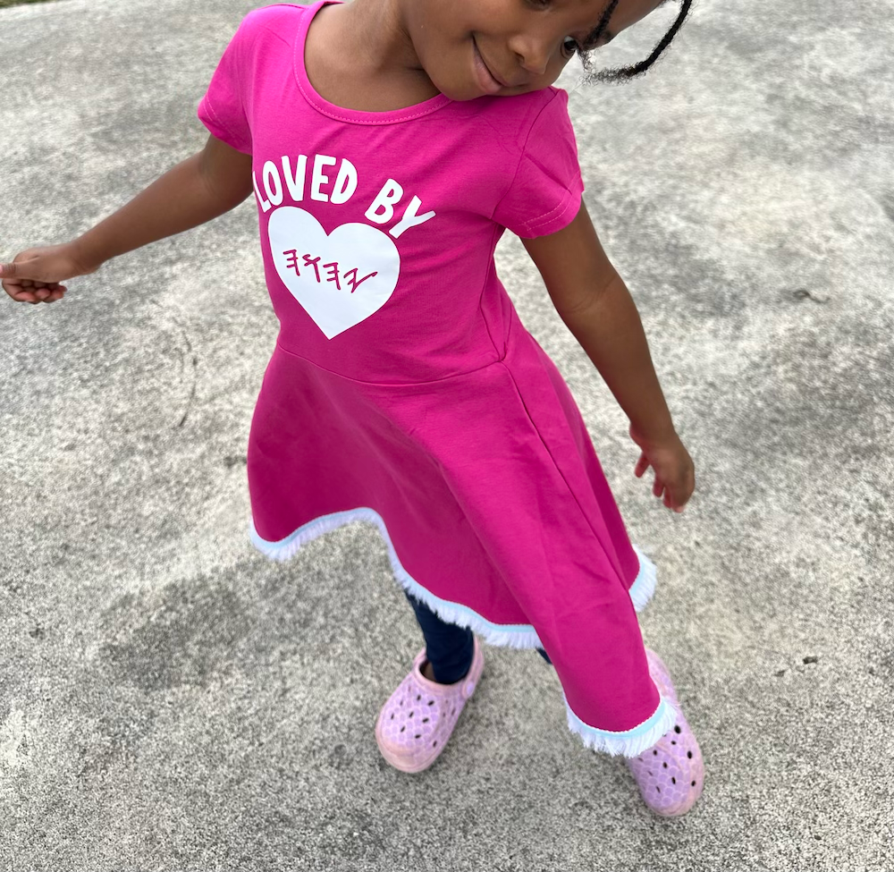 Loved By YHWH Girls Dress 100% Cotton