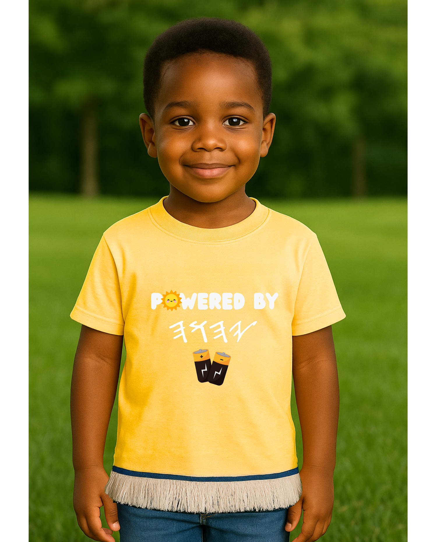 Powered By YAH - 100% Cotton Kids Shirt