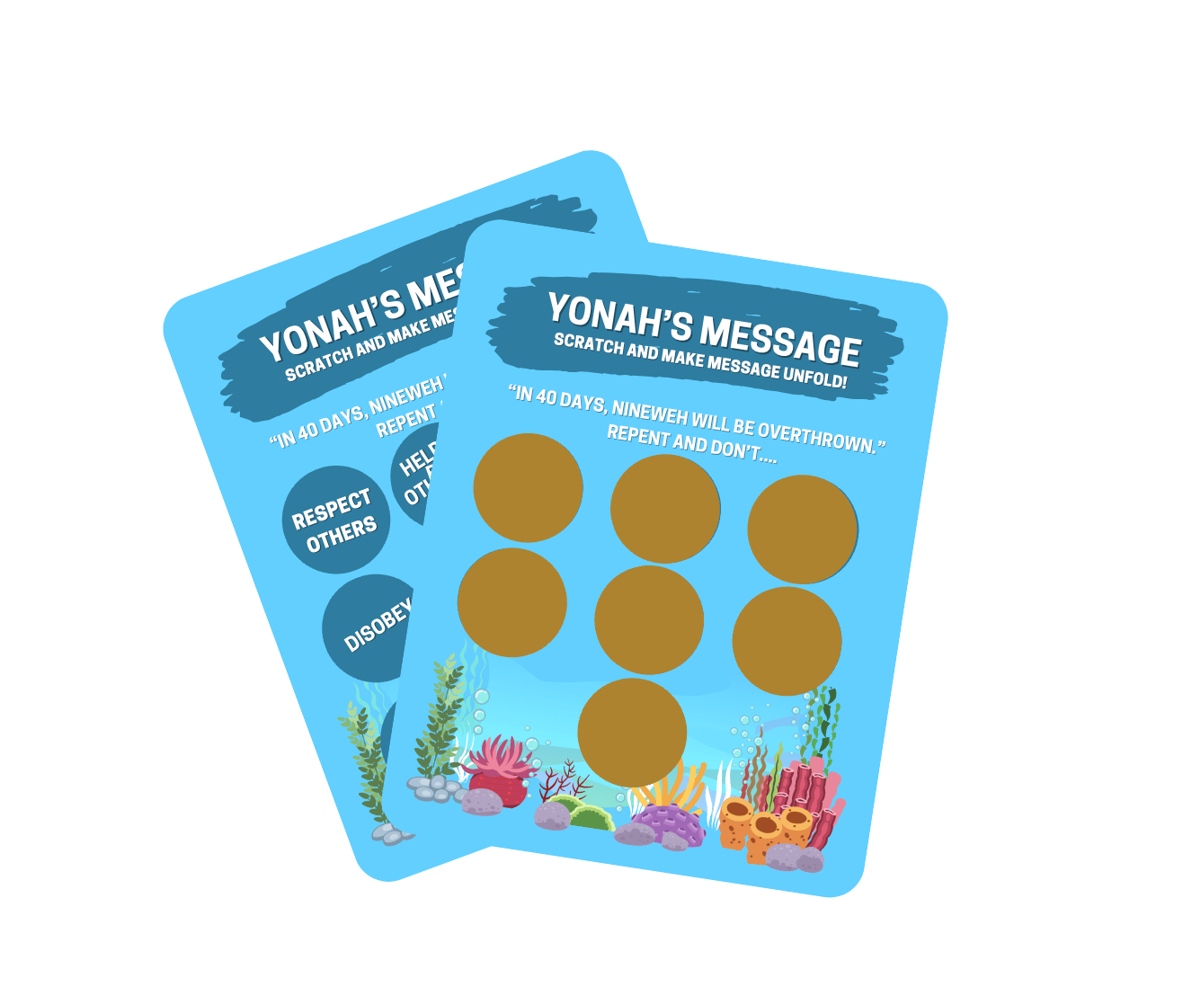 Yonah's Scratch Off Message Cards - 12 Pack