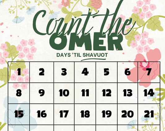 Count the Omer Flyer - Spring Theme