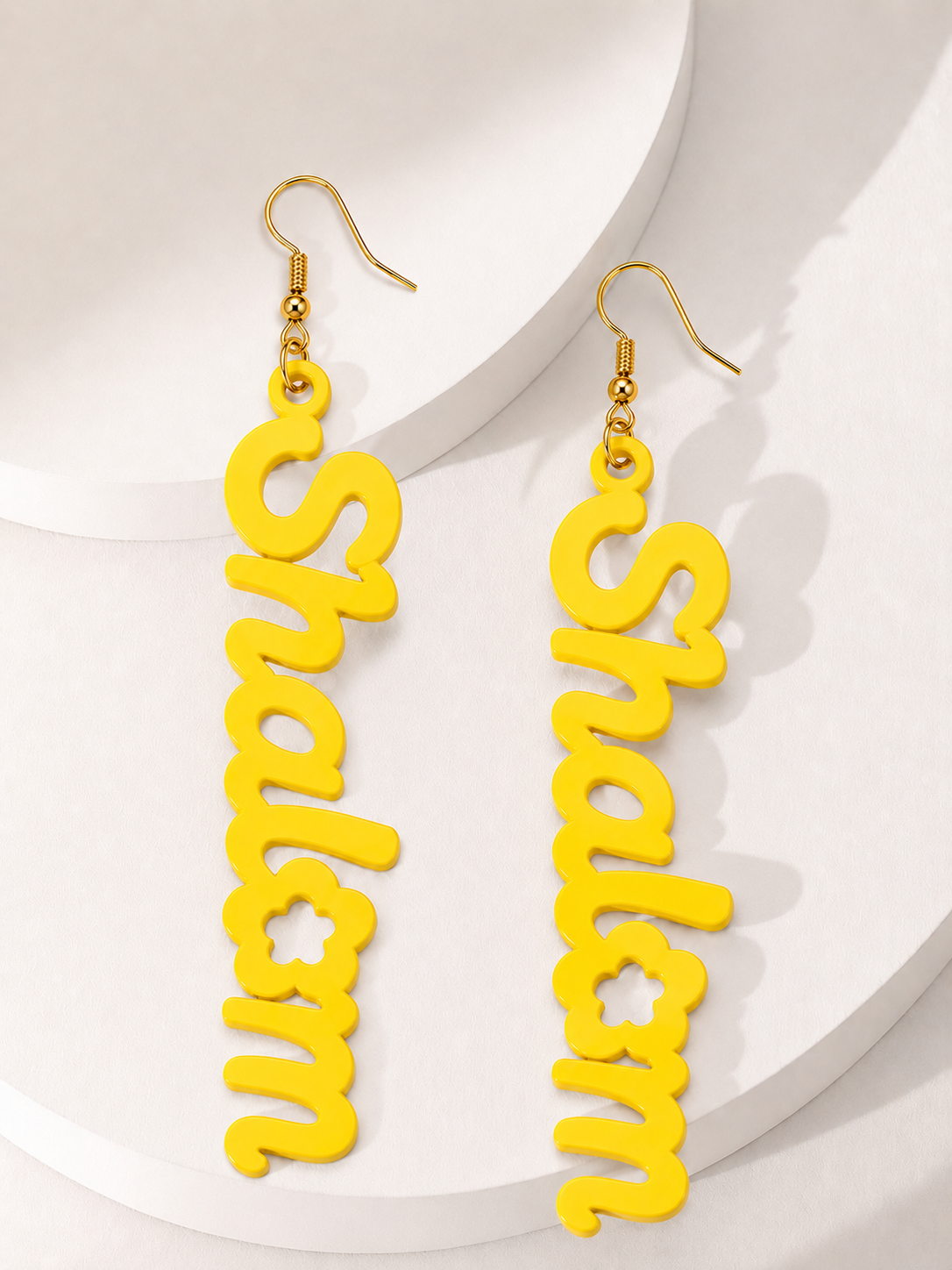 Shalom Earrings - Torah Jewelry