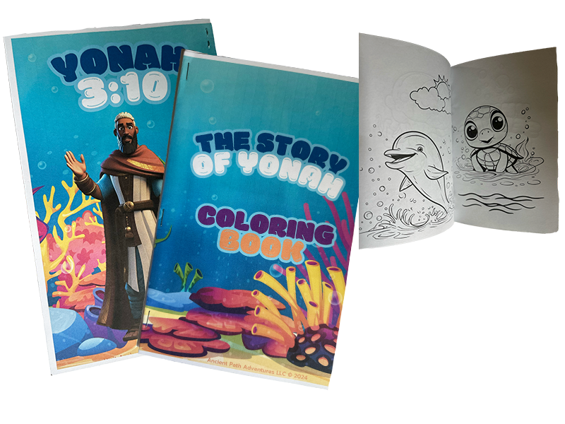 Yonah (Jonah) Mini Coloring Book