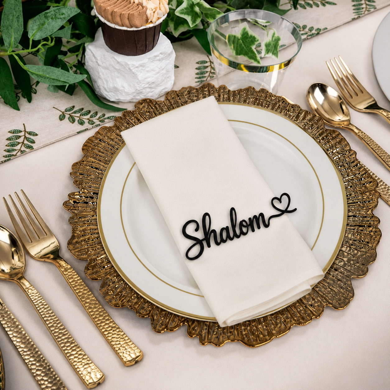 Shabbat Table Decor | Reusable Place Setting - Home Decor